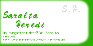sarolta heredi business card